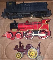 2 Toy Trains & Lesney Steam Tractor