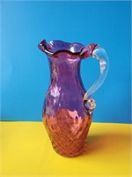 Cranberry Glass Pitcher