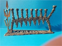 Metal menorah