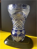 Bohemian (Czech Republic) glass vase