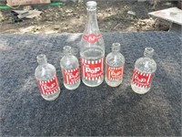 Set of vintage Pop Shoppe bottles
