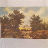 Landscape painting on canvas