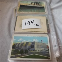 144 antique postal cards