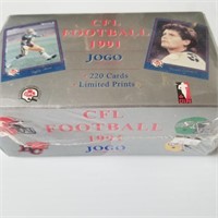 Sealed box of CFL sports cards
