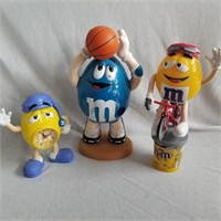 Lot of 3 M&M toys