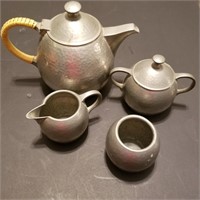 Theo Hooft  Gero, Art Deco 4 Pcs Serving Tea Set