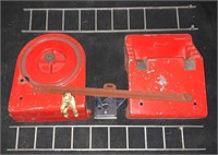 Vintage Pressed Steel Fire Engine Pieces