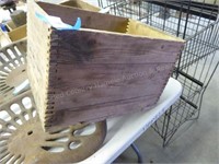 Dove tail wood crate