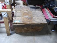 Large vintage wood chest
