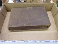 Vintage auger bits w/ wood case