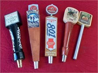 LOT OF 5 LOCAL MICRO BREW BEER TAPS