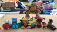 Lot of Beanies & Ninja Turtle