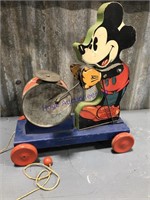 Mickey Mouse Drummer pull toy, by Fisher Price,