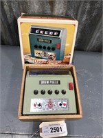 Draw Poker game w/ box, battery operated