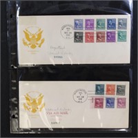 US Stamps 8 better First Day Covers - Prexies, etc