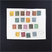 Sweden Stamps #145-163 Used CV $145.25