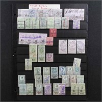 Great Britain Stamps Used Revenues on page