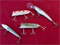 ANTIQUE HENDON & MORE WOOD FISHING LURES
