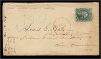 "DEC 17 1861" Boston red postmark with an oval "PA