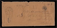 1850 "RICHMOND N.Y. OCT 14" & "10" (which got it t