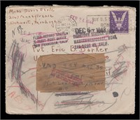 DEC 1942 Cover Forwarded ONE YEAR Marine Photo
