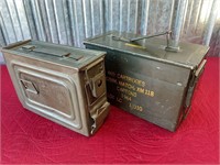 LOT OF 2 MILITARY AMMO  BOXES