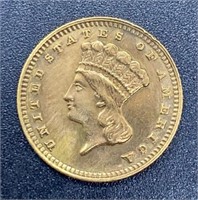 1888 Indian Princess Head $1 Gold Coin