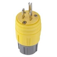 Hubbell 15-Amp 125-Volt Yellow 3-Wire Grounding Pl