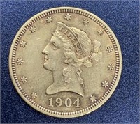 1904  Liberty Head Variety 2 $10 Gold Coin