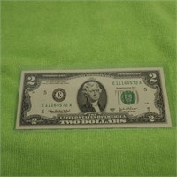Series 2000 A Two Dollar Bill