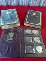 PAIR OF THEODORE ROOSEVELT BOOKS & HUNT CLUB COINS