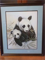 Jim Oliver  framed panda print