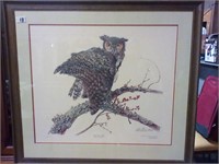 Sallie  Ellington Middleton Owl Print