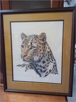 Leopard  print. Framed