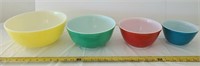 Vintage Multi-Colored Pyrex Nesting Bowls