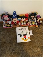 Disney stuffed animals and Walt Disney Art Book