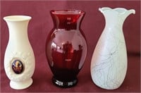 Mixed Vase Lot (3 pcs)