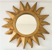 Gold Tone Sun Mirror