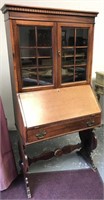 Small mahogany secretary desk