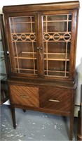 Vintage mahogany china cabinet