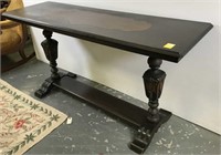 Mahogany trestle table