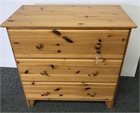 Three drawer pine dresser