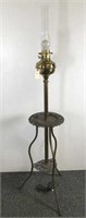 Victorian brass banquet lamp