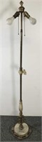 Alabaster & brass floor lamp