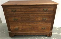 Oak three drawer dresser