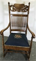 Quality oak rocking chair
