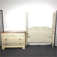 Painted Bassett Dresser, Poster Bed