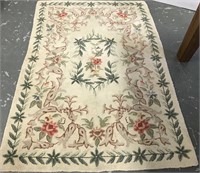 Hooked area rug