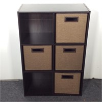 Organizer Cubby with Fabric Totes
