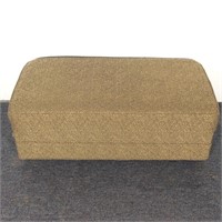 Gold-Toned Upholstered Ottoman